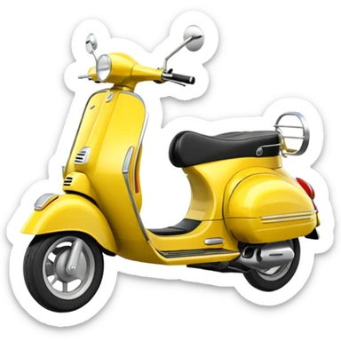 Vespa jaune citron sticker