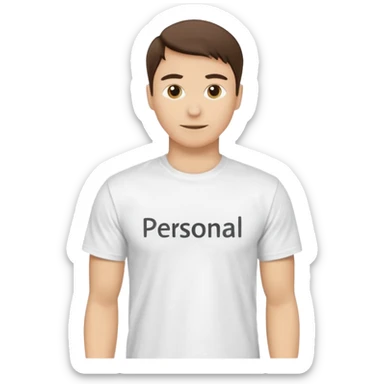 t-shirt with text “Personal Brand” sticker
