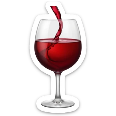 Red wine aesthetic  sticker