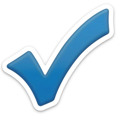 Verificado azul palomita sticker