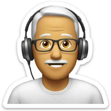 Listening to folks talk sticker