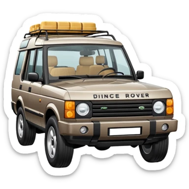 Grey-brown Land Rover Discovery
Apple emoji style. sticker