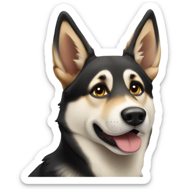 Husky German shepherd mix  sticker