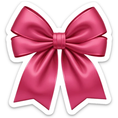 Moño rojo y rosa sticker