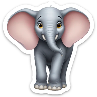 dumbo the elephant  sticker