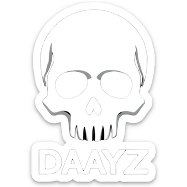 THE dayz logo saying “You Are Dead”  sticker