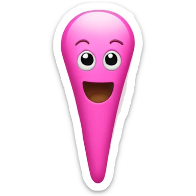 pink exclamation point sticker