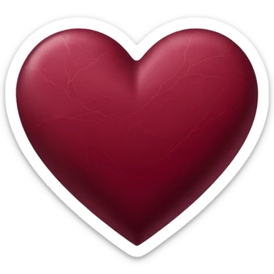 Cuore bordeaux  sticker