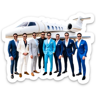 Grant Cardone, Tai Lopez, Josh King Madrid, Alex Hormozi, Iman Gadzhi, Daniel G, Branden Condy, Patrick Bet-David, Dan Henry, Luke Belmar, Shelby Sapp, Leila Hormozi, Tefi Valenzuela, business, influencers, friends, rich millionaire success lifestyle, private jet , supercars, success, sales sticker