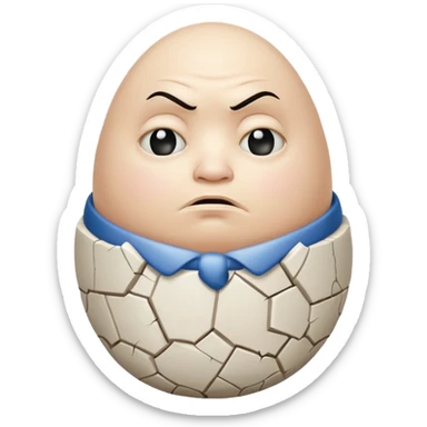 Humpty Dumpty Sat On A Wall sticker