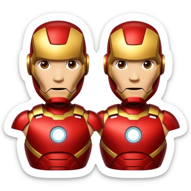 an ironman emoji sticker