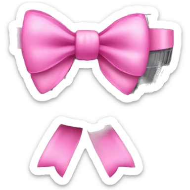 Discoball with pink bow sticker