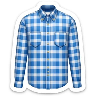 Camisa manga longa xadrez  sticker