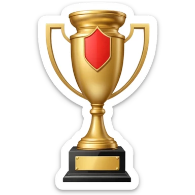 A trophy for Monaco champions sticker