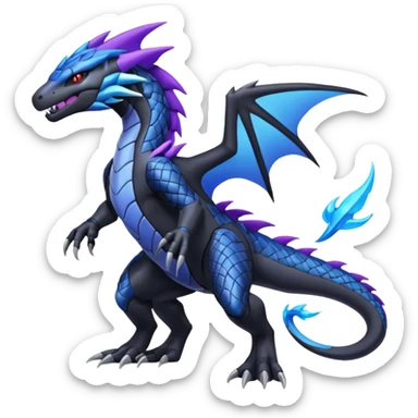 Salandit-Zekrom-Nargacuga-fusion (full body) sticker
