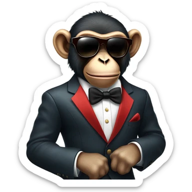 Casinova monkey sticker