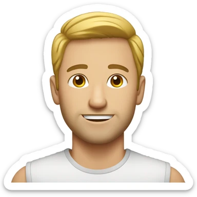 Caucasian Man in His 30s sticker