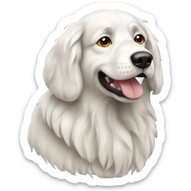 medium-sized Hungarian herding dog breed with a non chalant demeanor  sticker