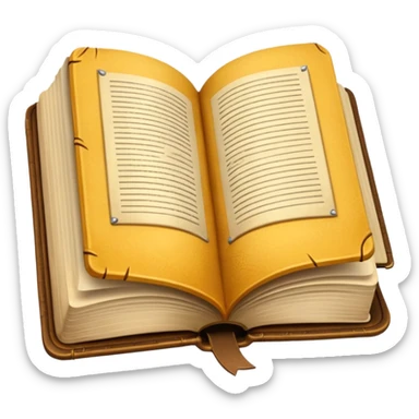 open book for solo reading sticker