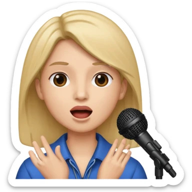 hollywood sing sticker