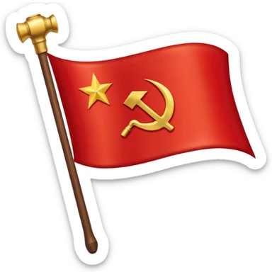 Soviet union flag sticker