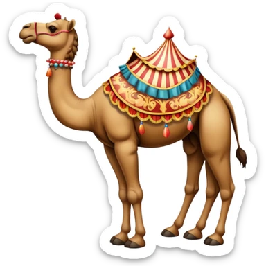 Vintage circus camel sticker