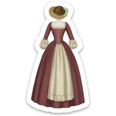 regency dress sticker