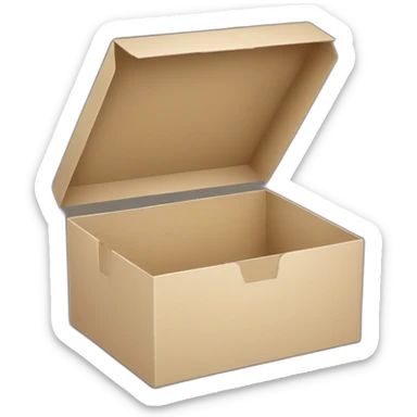 empty plastic food boxes sticker