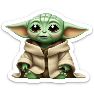 Baby yoda sticker