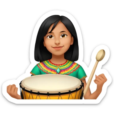Festive Drummer sticker