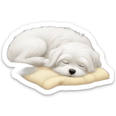 Maltese sleeping sticker