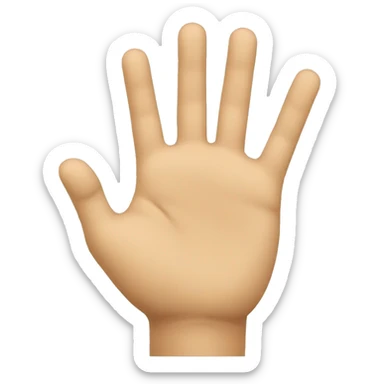 I'd like an emoji of a hand indicating towards me, as though it's pointing directly at me. Can you create that sticker