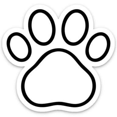 paw print sticker