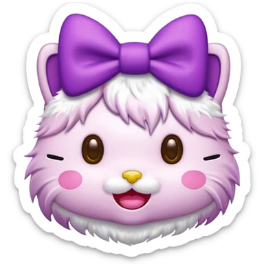 Hellokitty lila sticker