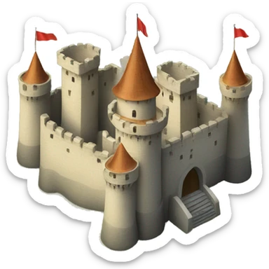 Medieval castle sticker