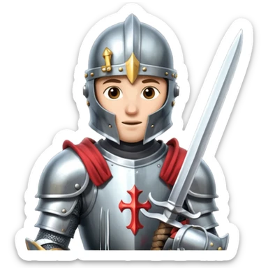 medieval knight sticker