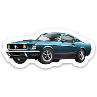 v8 mustang  sticker
