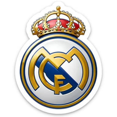 I want an emoji of real madrid logo of football and it should look realistic sticker