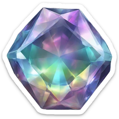 56-carat iridescent diamond crystal dragon sticker