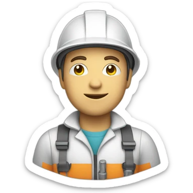 Chemical Operator with a white helmet sticker