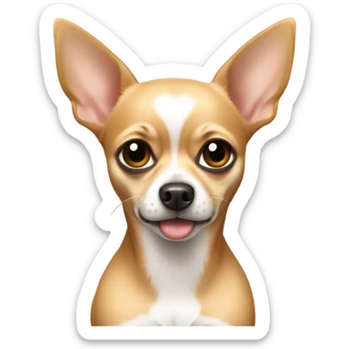 Tan chihuahua missing his mom sticker