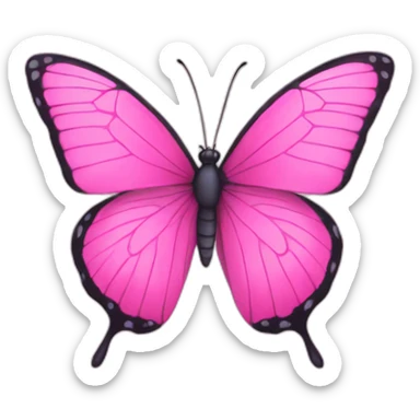 Pink Butterfly sticker