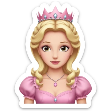 Glinda from Wicked movie, pink sticker