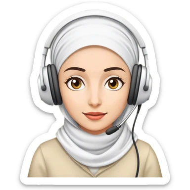 Téléprospectrice voilée  sticker