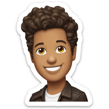 Bruno mars with chocolates sticker