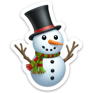 snowman sticker