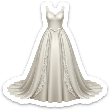 make a wedding  Dress sticker