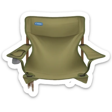 khaki camping chair sticker