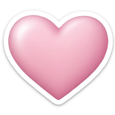 Light pink heart sticker