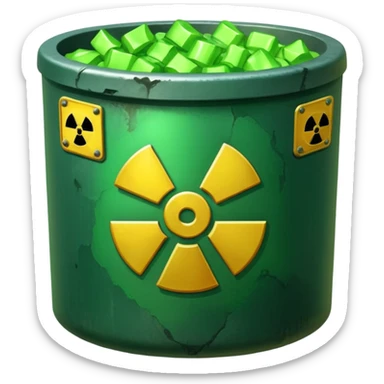 nuclear waste sticker
